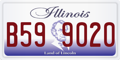 IL license plate B599020