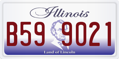 IL license plate B599021