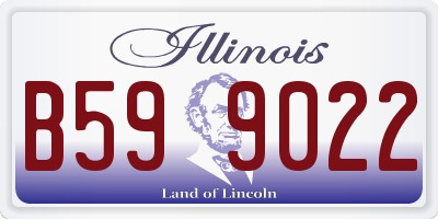 IL license plate B599022
