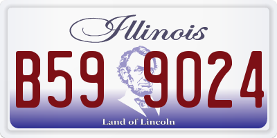 IL license plate B599024