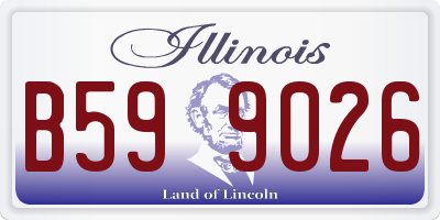 IL license plate B599026