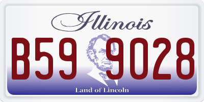 IL license plate B599028