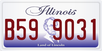 IL license plate B599031