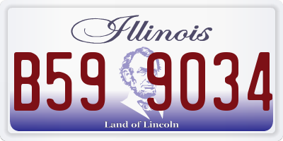 IL license plate B599034