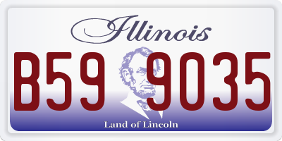IL license plate B599035