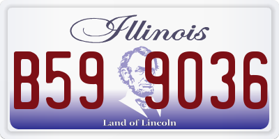 IL license plate B599036