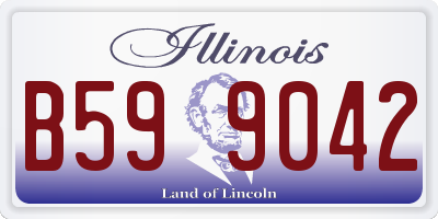 IL license plate B599042