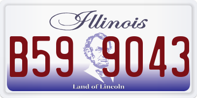 IL license plate B599043