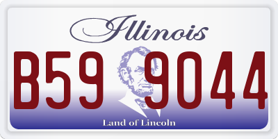 IL license plate B599044