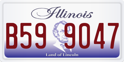 IL license plate B599047