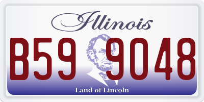 IL license plate B599048