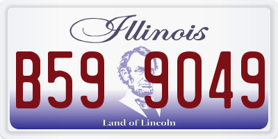 IL license plate B599049