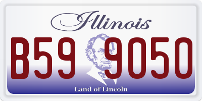 IL license plate B599050