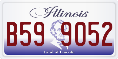 IL license plate B599052