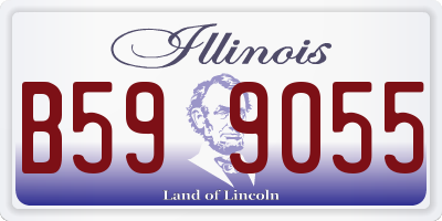 IL license plate B599055