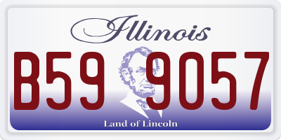 IL license plate B599057