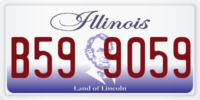 IL license plate B599059