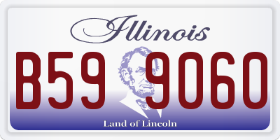 IL license plate B599060