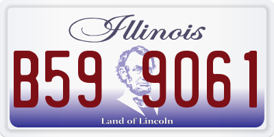 IL license plate B599061
