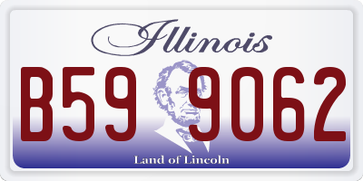 IL license plate B599062