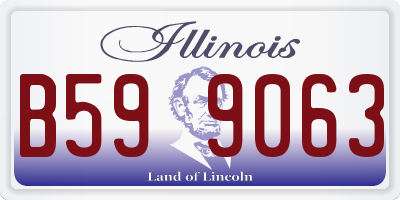 IL license plate B599063