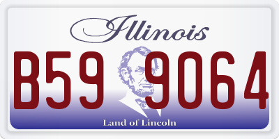 IL license plate B599064