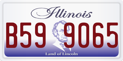 IL license plate B599065