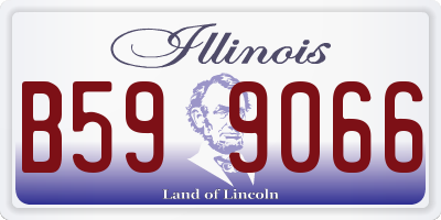 IL license plate B599066