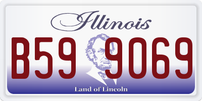 IL license plate B599069