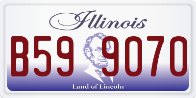 IL license plate B599070
