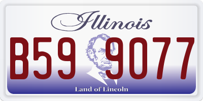 IL license plate B599077