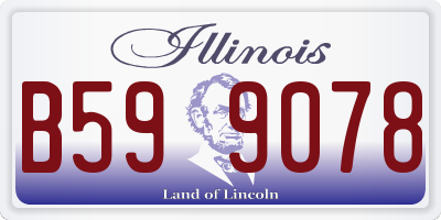 IL license plate B599078