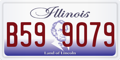 IL license plate B599079