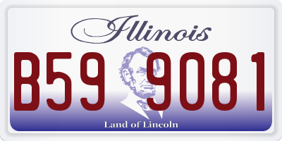 IL license plate B599081