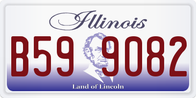 IL license plate B599082