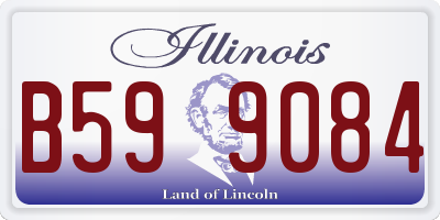 IL license plate B599084