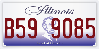 IL license plate B599085