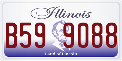 IL license plate B599088