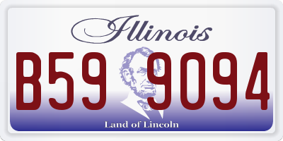 IL license plate B599094