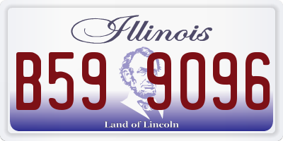 IL license plate B599096