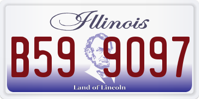 IL license plate B599097
