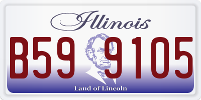 IL license plate B599105