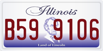 IL license plate B599106