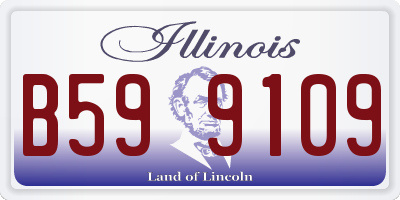 IL license plate B599109