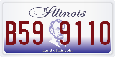 IL license plate B599110