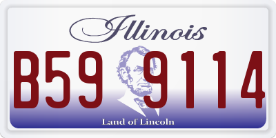 IL license plate B599114