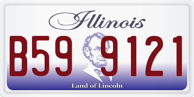 IL license plate B599121