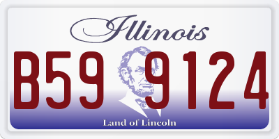 IL license plate B599124