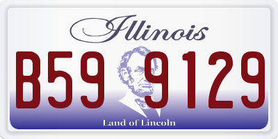 IL license plate B599129