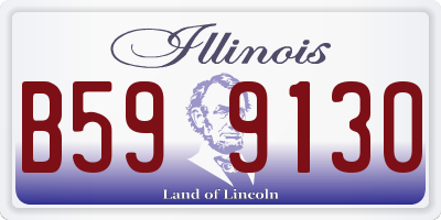IL license plate B599130